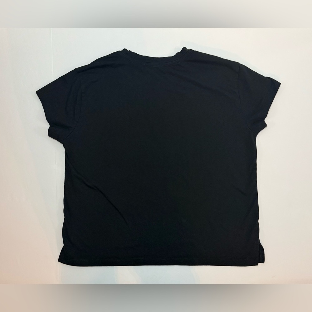 LOFT Versa Relaxed Tee Short Sleeves Black Size S - Picture 2 of 8